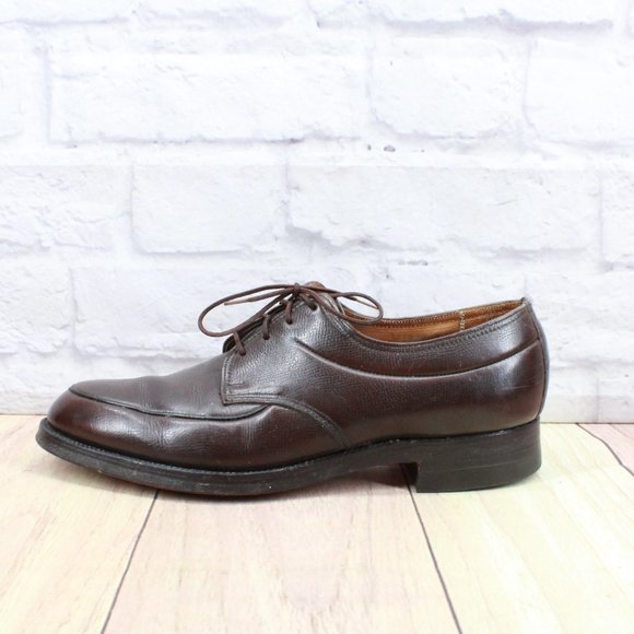 The Hartt Shoe Shoes The Hartt Shoe Mens Brown Leather Oxford Flats